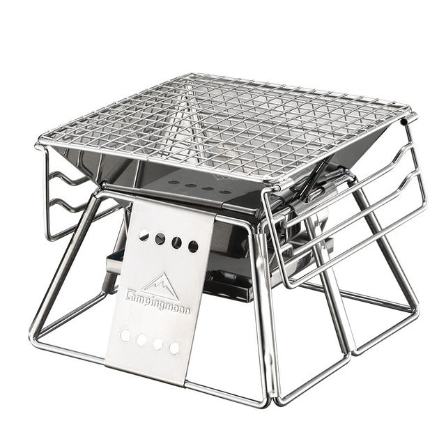 Mini Parrilla Portátil Camperwilf® – Acero Inoxidable