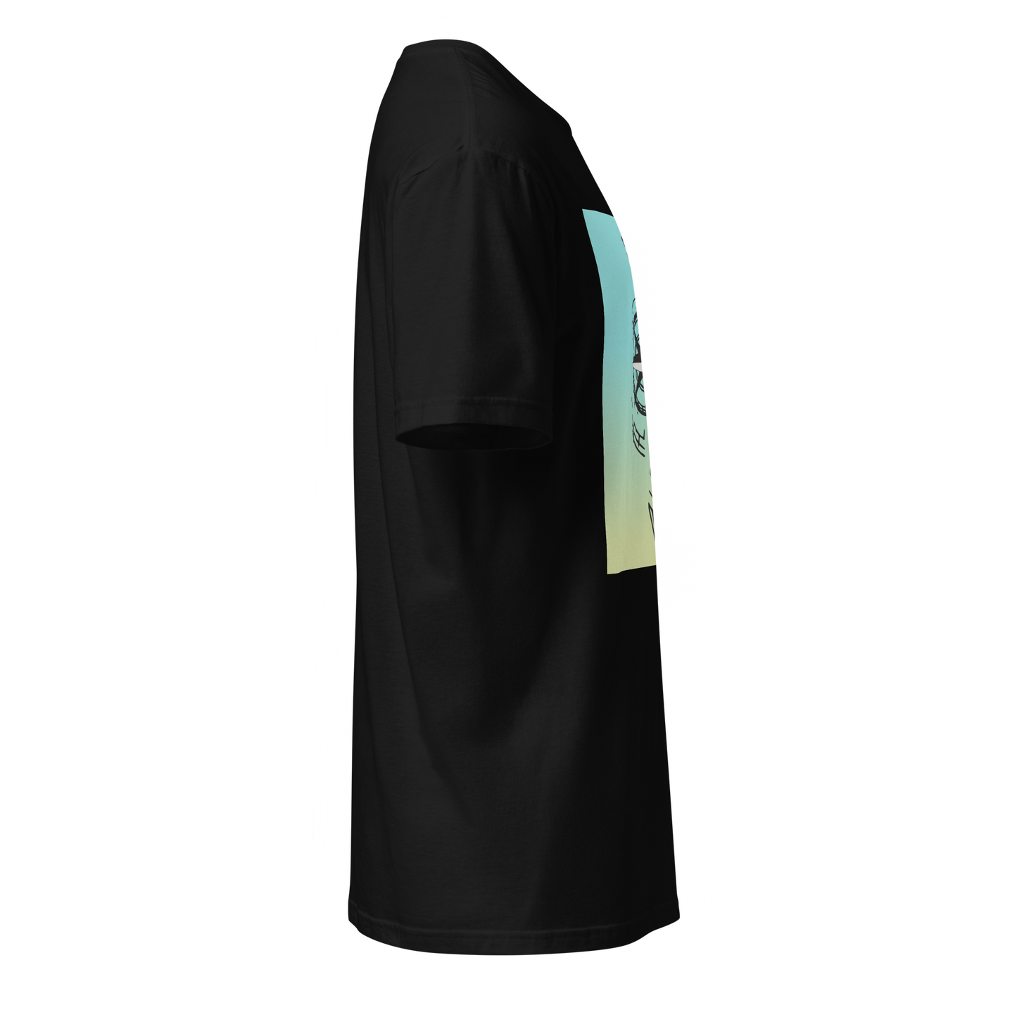 Camiseta Camperwilf® 100% algodón- Negro, Bicolor flecha
