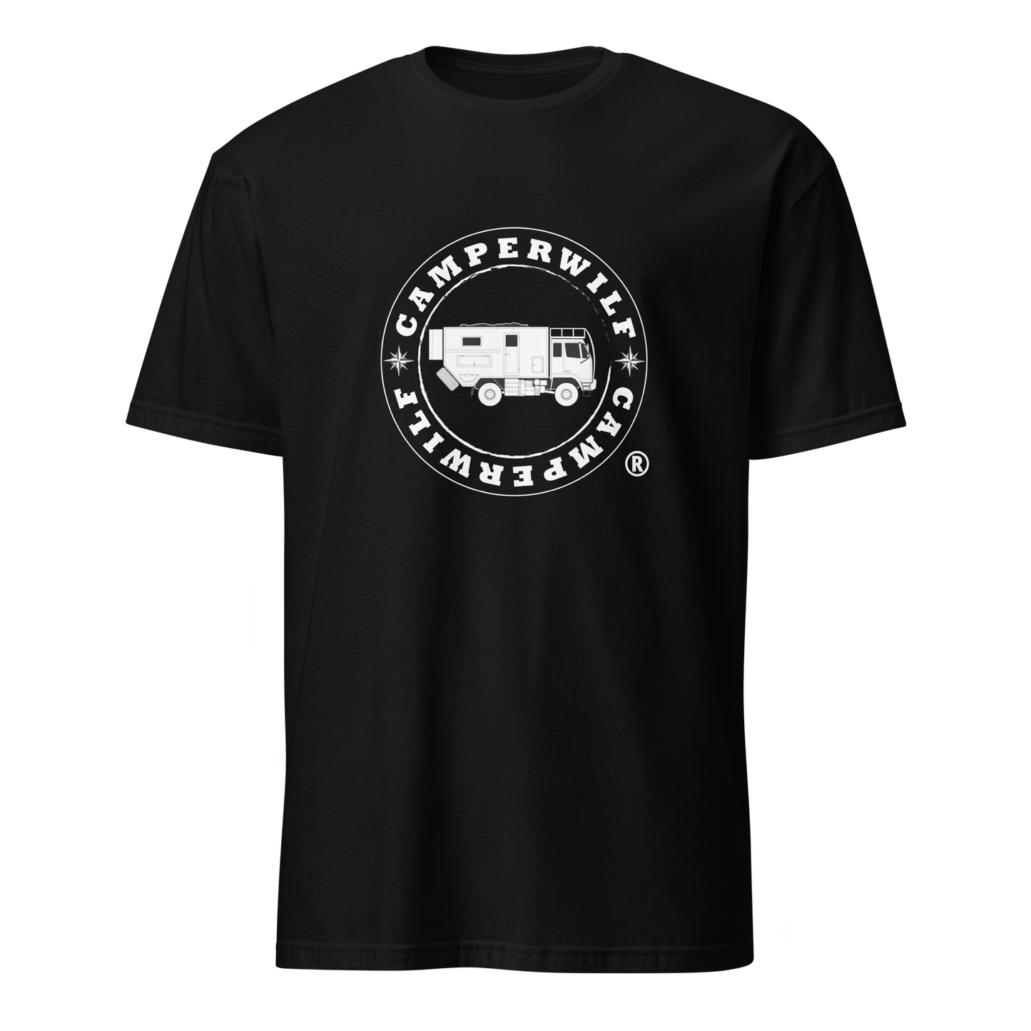 Camiseta Camperwilf® 100% algodón- Negro, Logo