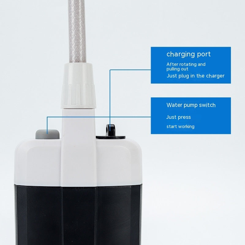 Ducha Portátil Camperwilf® – Con Motor Eléctrico y USB
