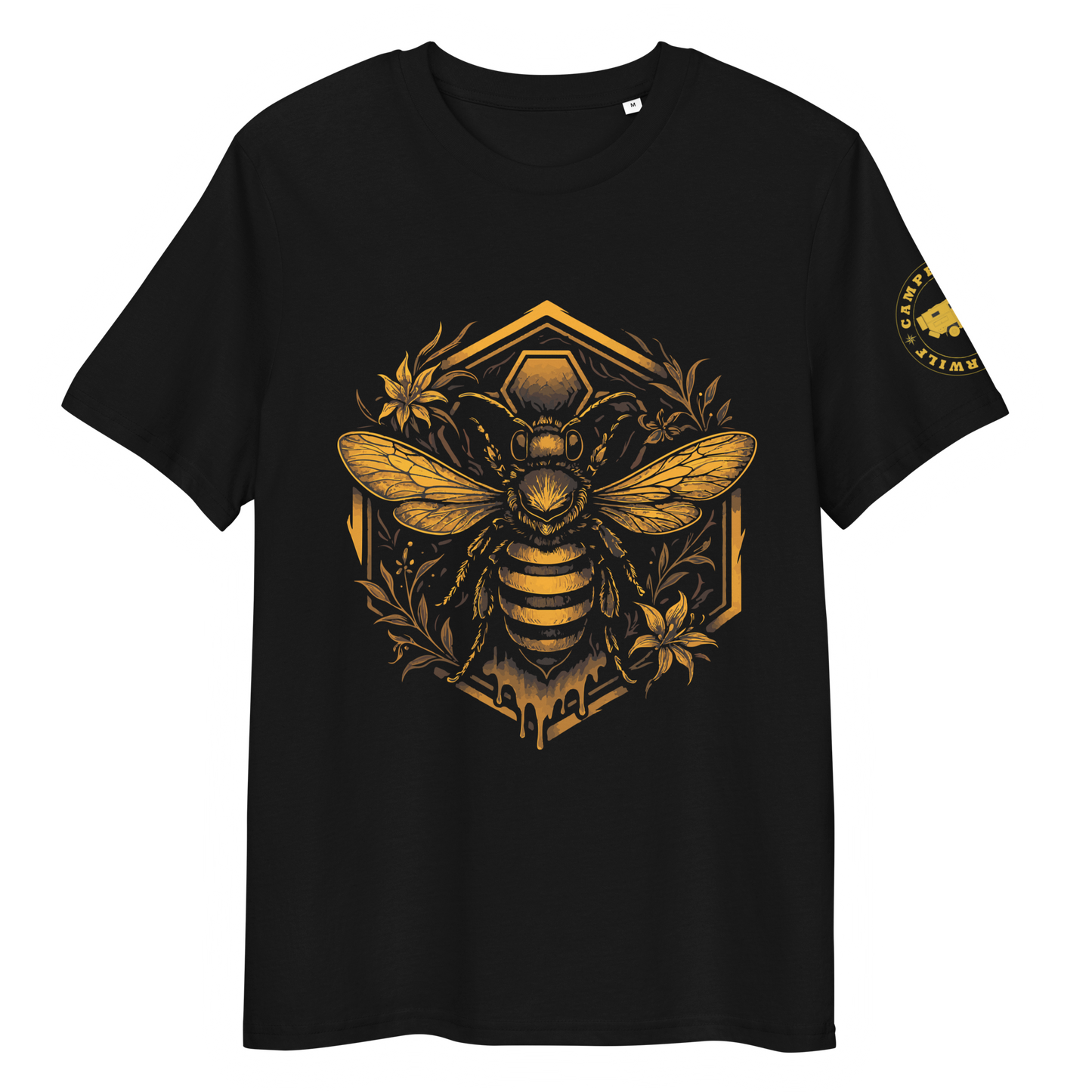 Camiseta Abeja Camperwilf® – Negra