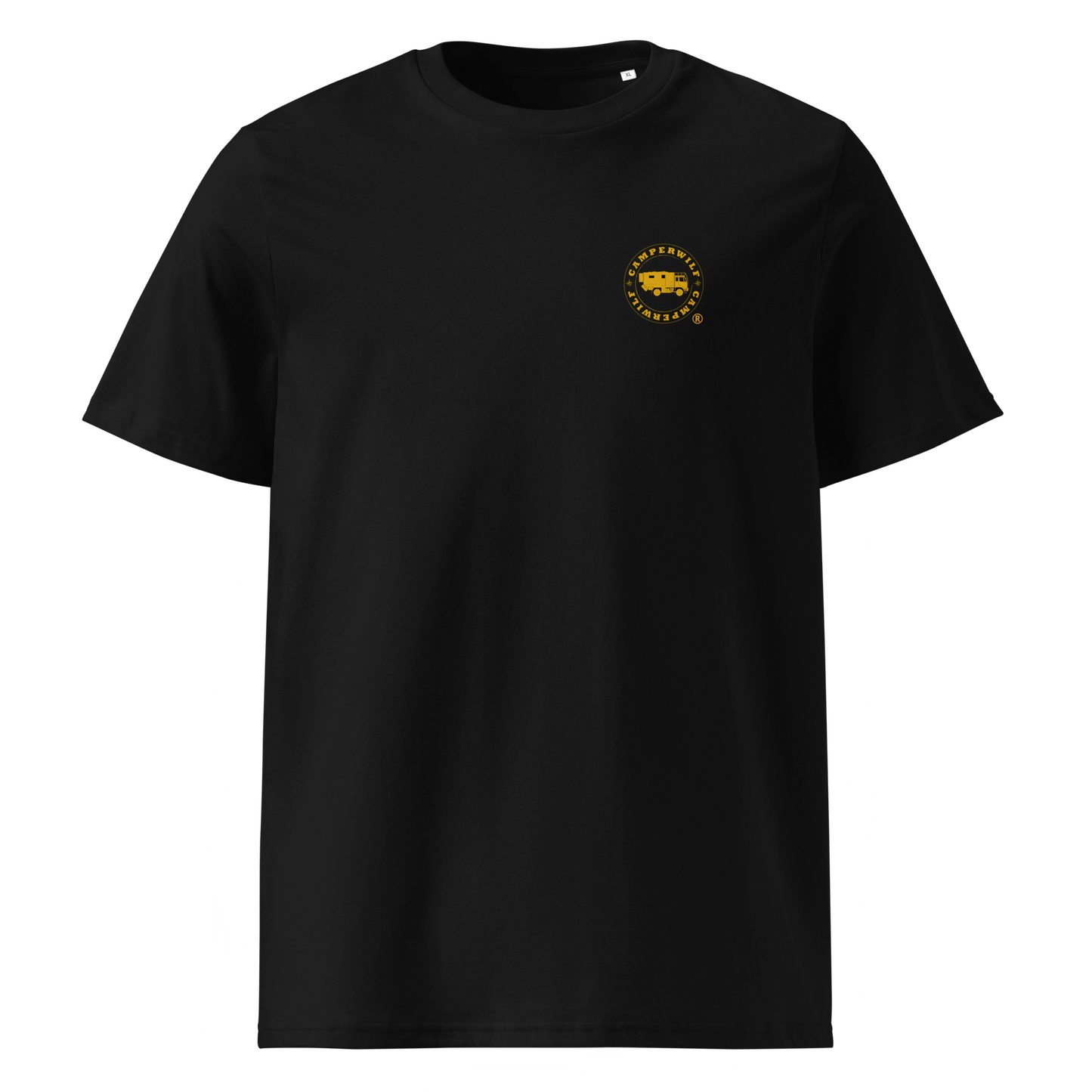 Camiseta Abeja Camperwilf® – Negra (Espalda)