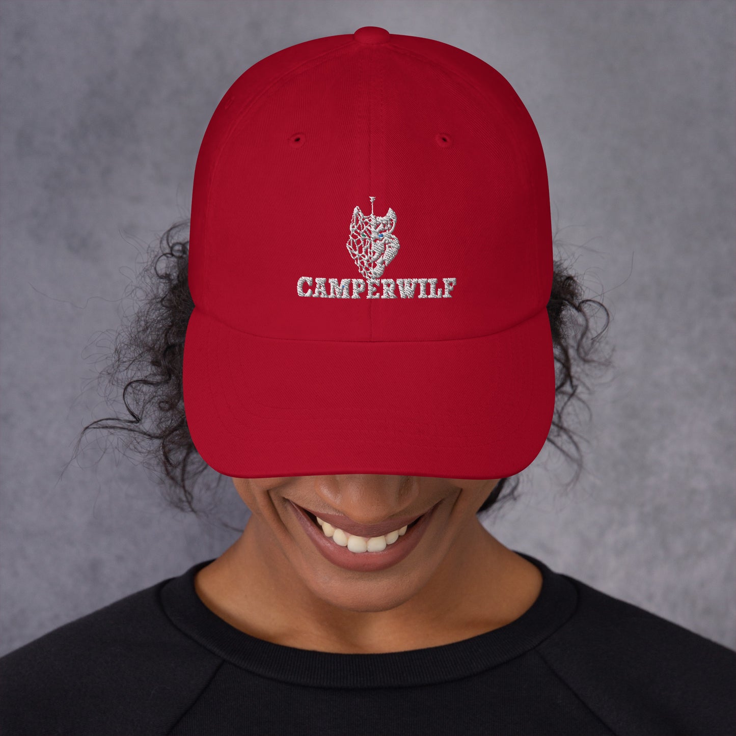 Gorra Camperwilf® – Baseball Lobo Blanco (6 Colores)