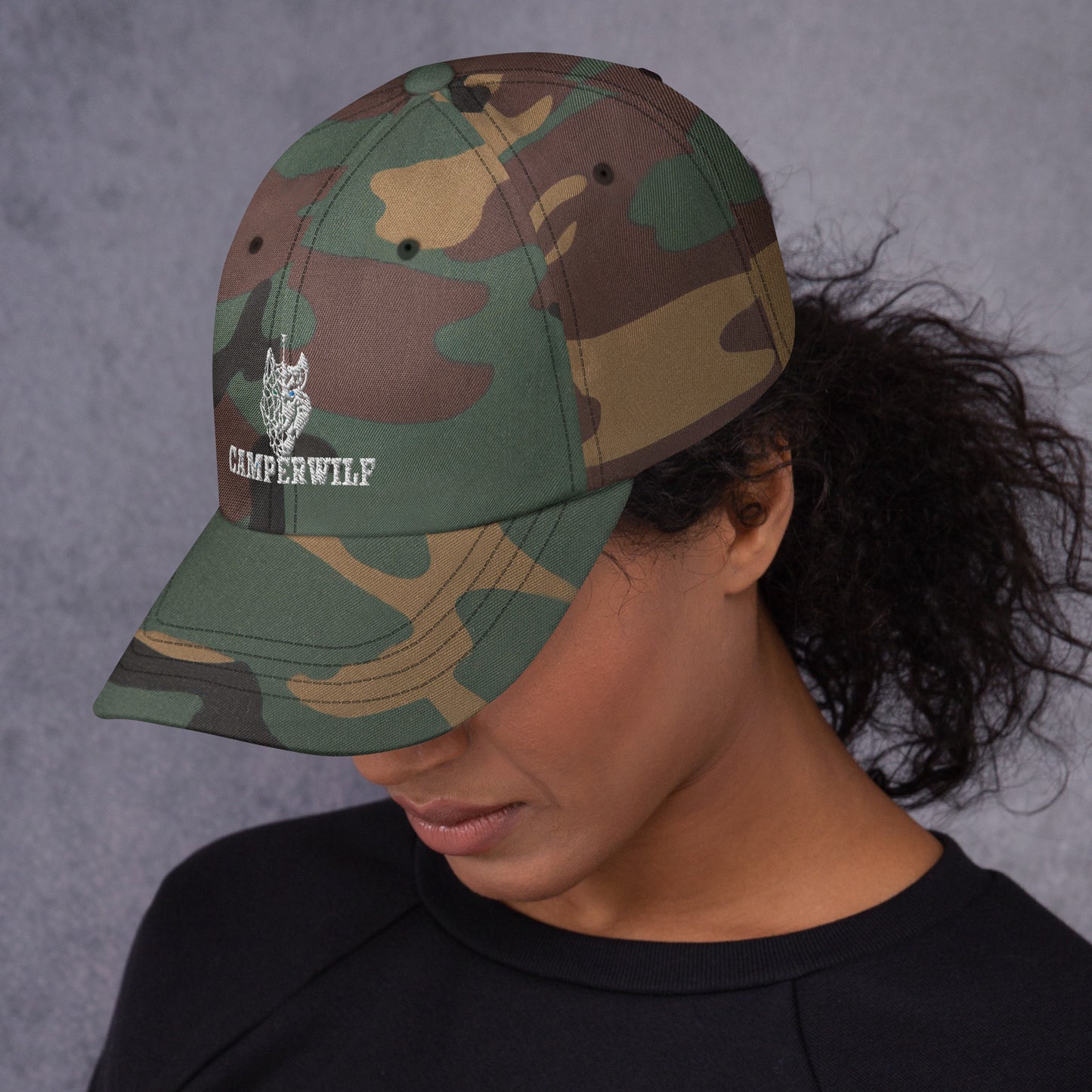 Gorra Camperwilf® – Baseball Lobo Blanco (6 Colores)