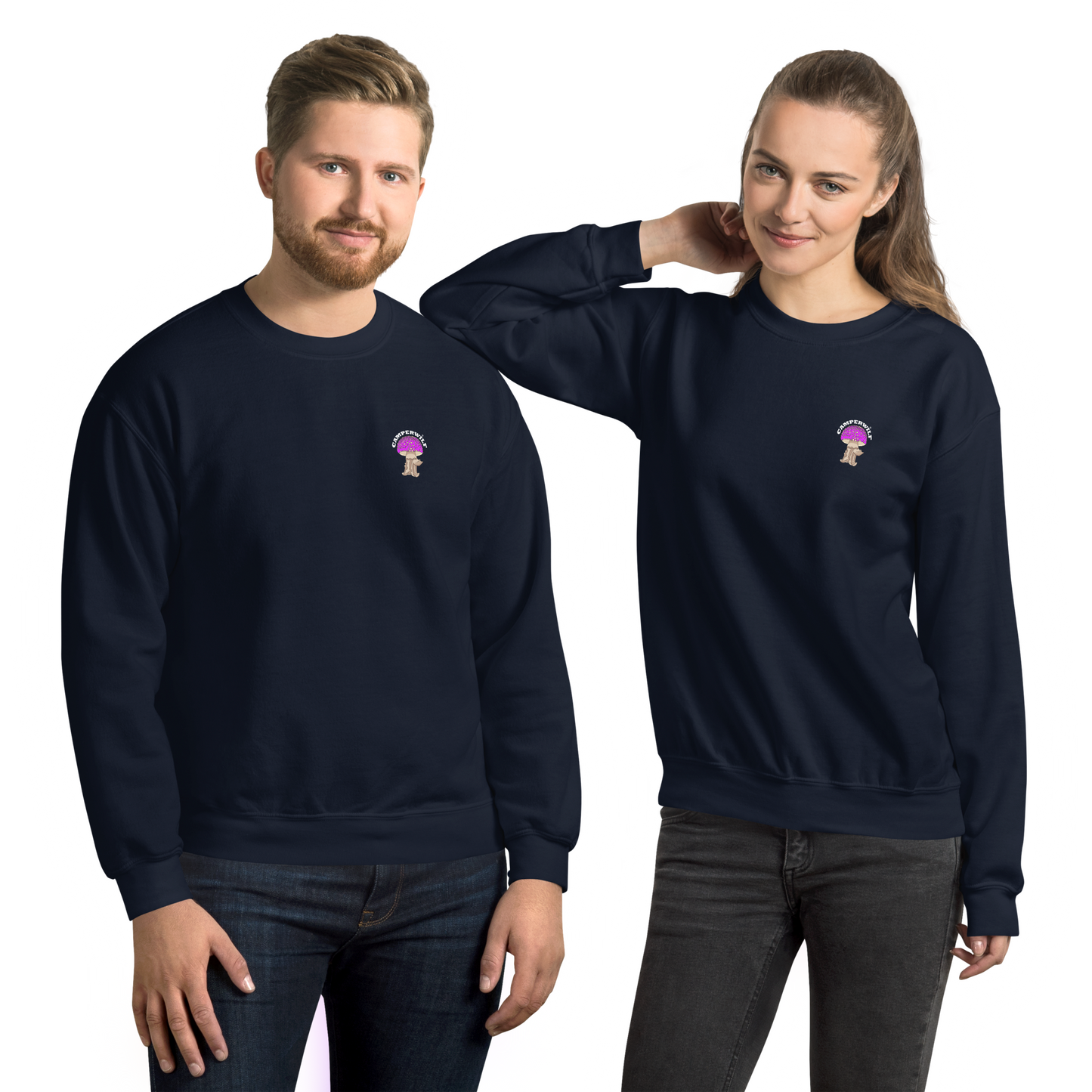 Sudadera Camperwilf® – Setita Rosa Unisex (Color Marino)