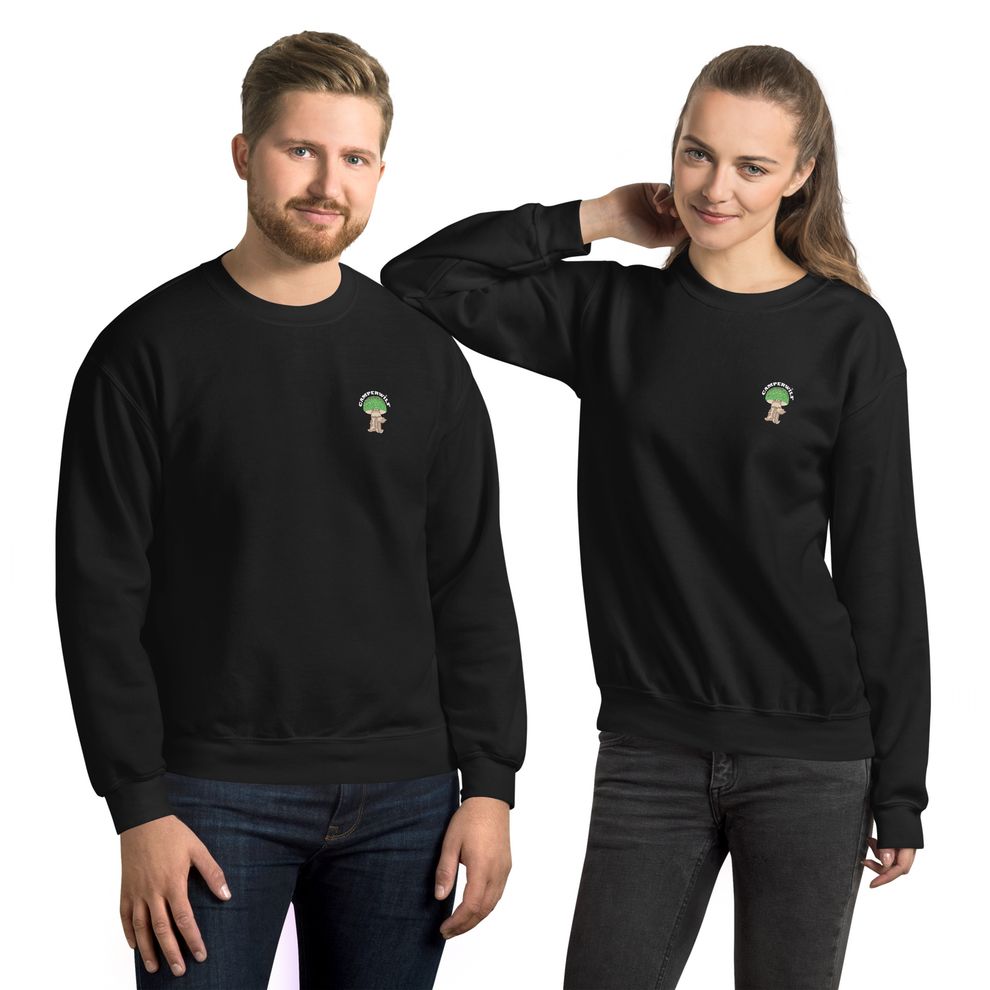 Sudadera Camperwilf® – Setita Verde Unisex (Color Negro)