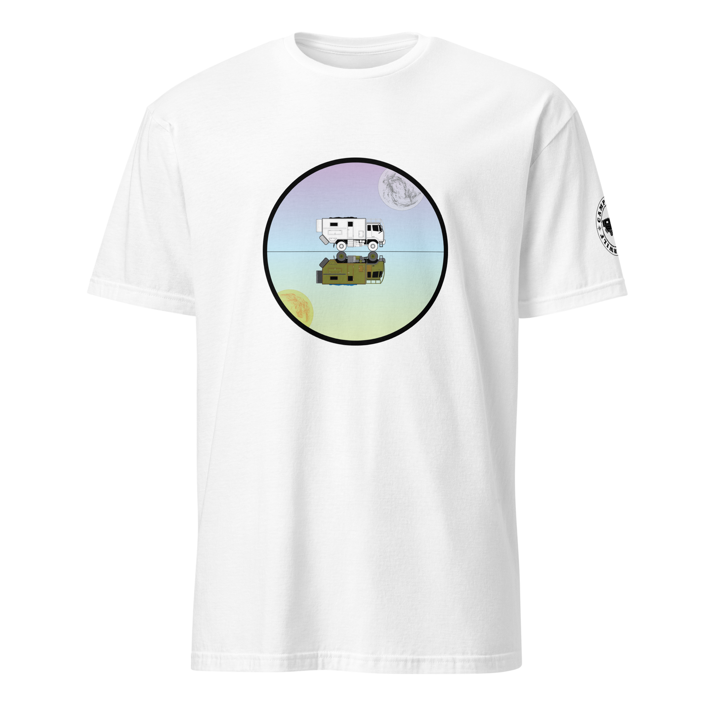Camiseta Camperwilf® 100% algodón- Blanco, Espejismo