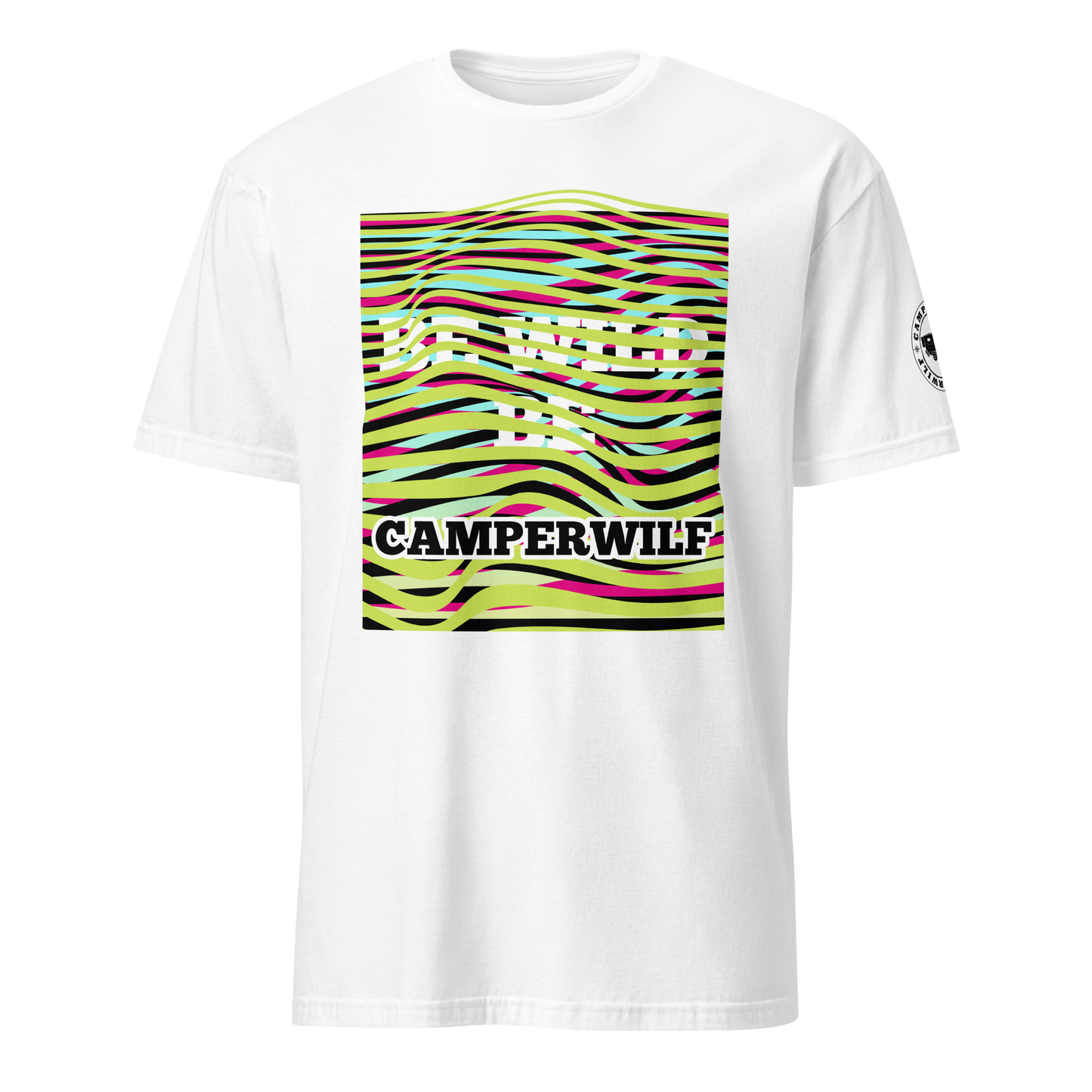 Camiseta Camperwilf® 100% algodón- Blanco, BE WILD