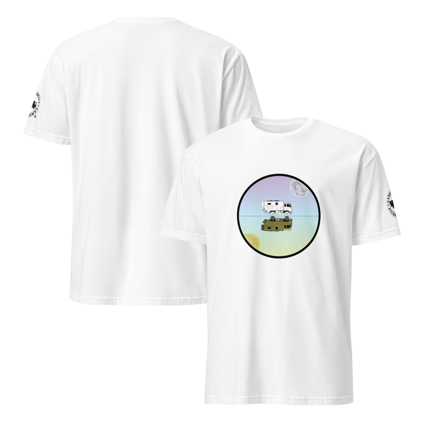 Camiseta Camperwilf® 100% algodón- Blanco, Espejismo