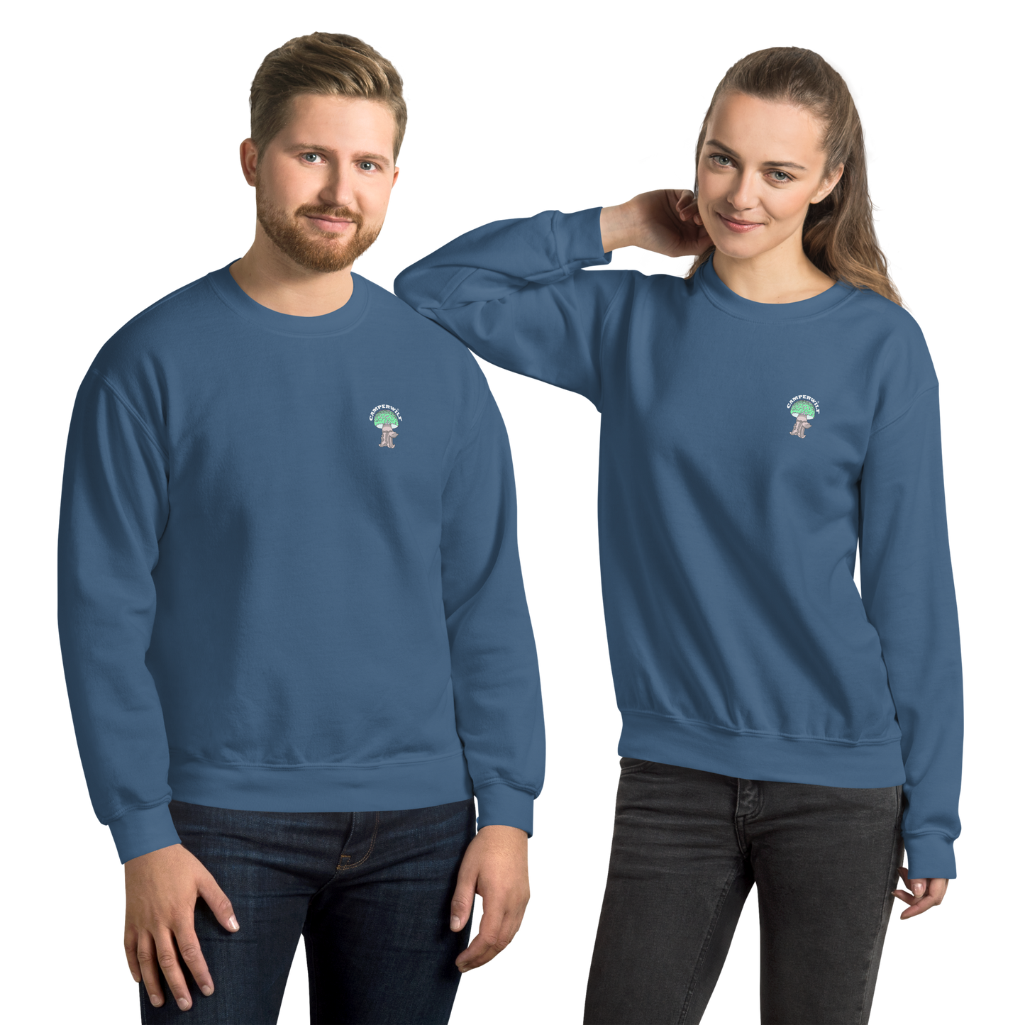 Sudadera Camperwilf® – Setita Turquesa Unisex (Color Azul Añil)