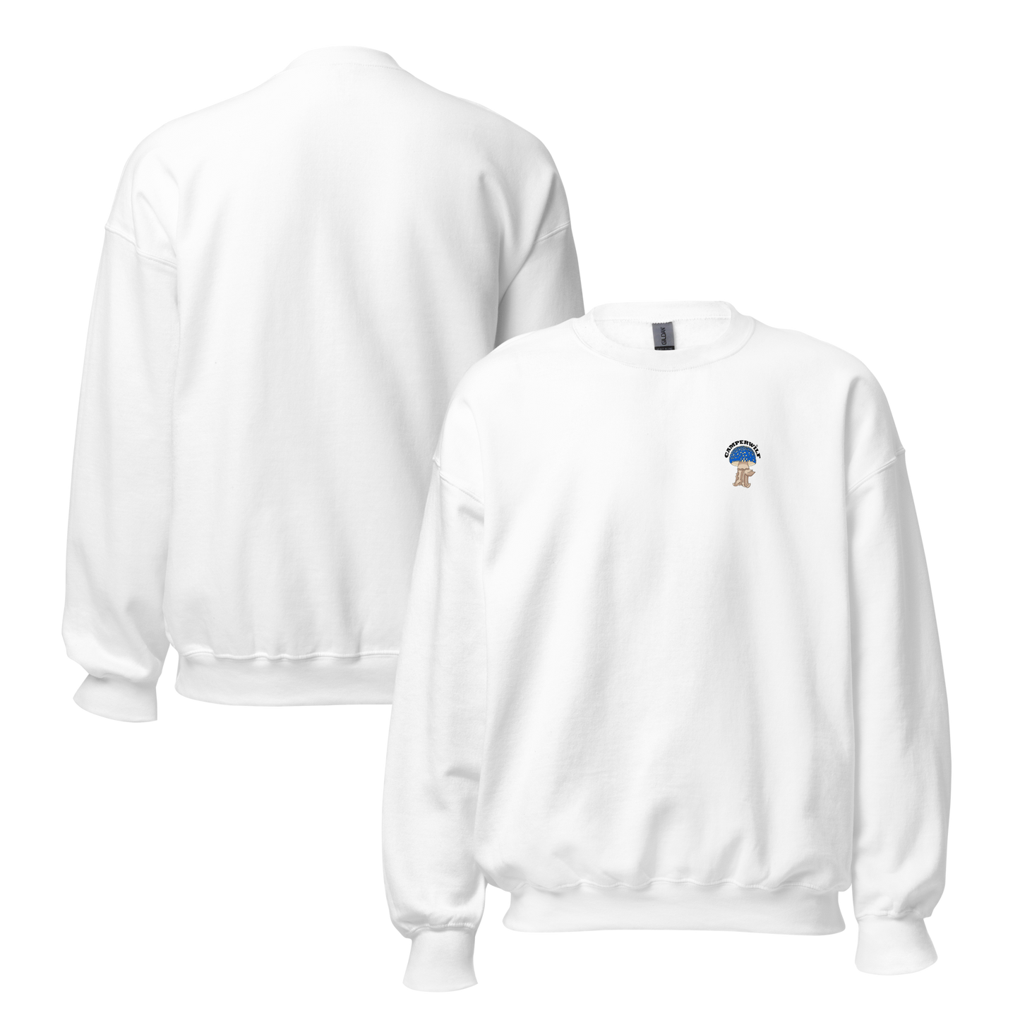 Sudadera Camperwilf® – Setita Azul Unisex (Color Blanco)