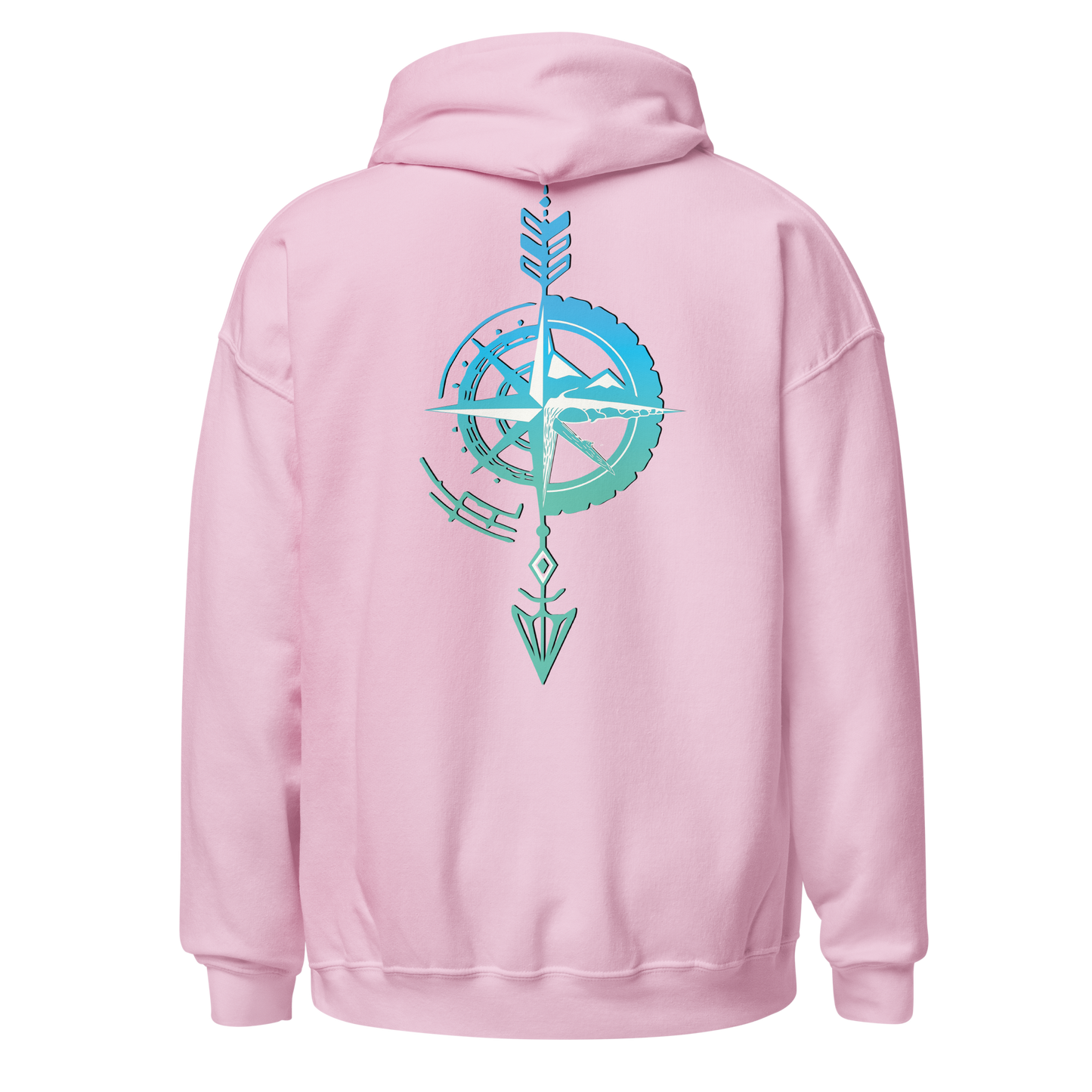 Sudadera Camperwilf® – Flecha Azul (Color Rosa)