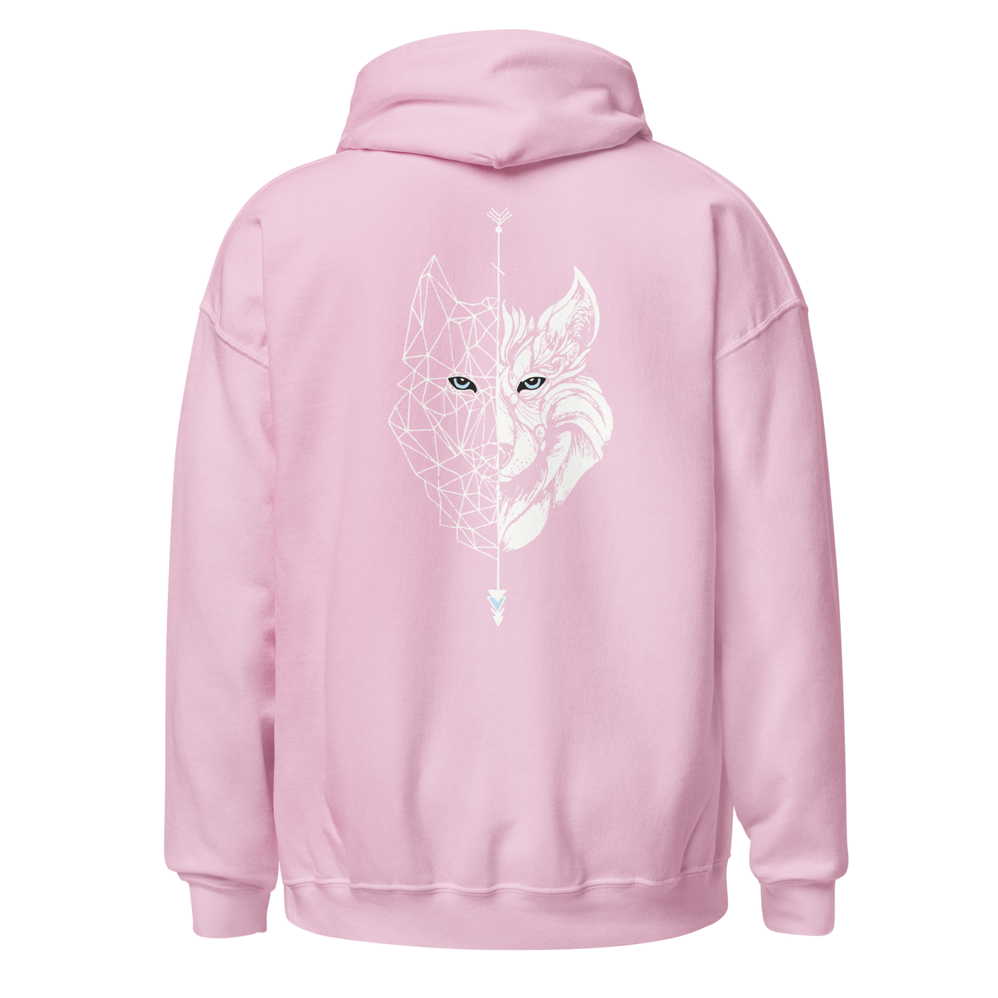 Sudadera Camperwilf® – Lobo Blanco (Color Rosa)