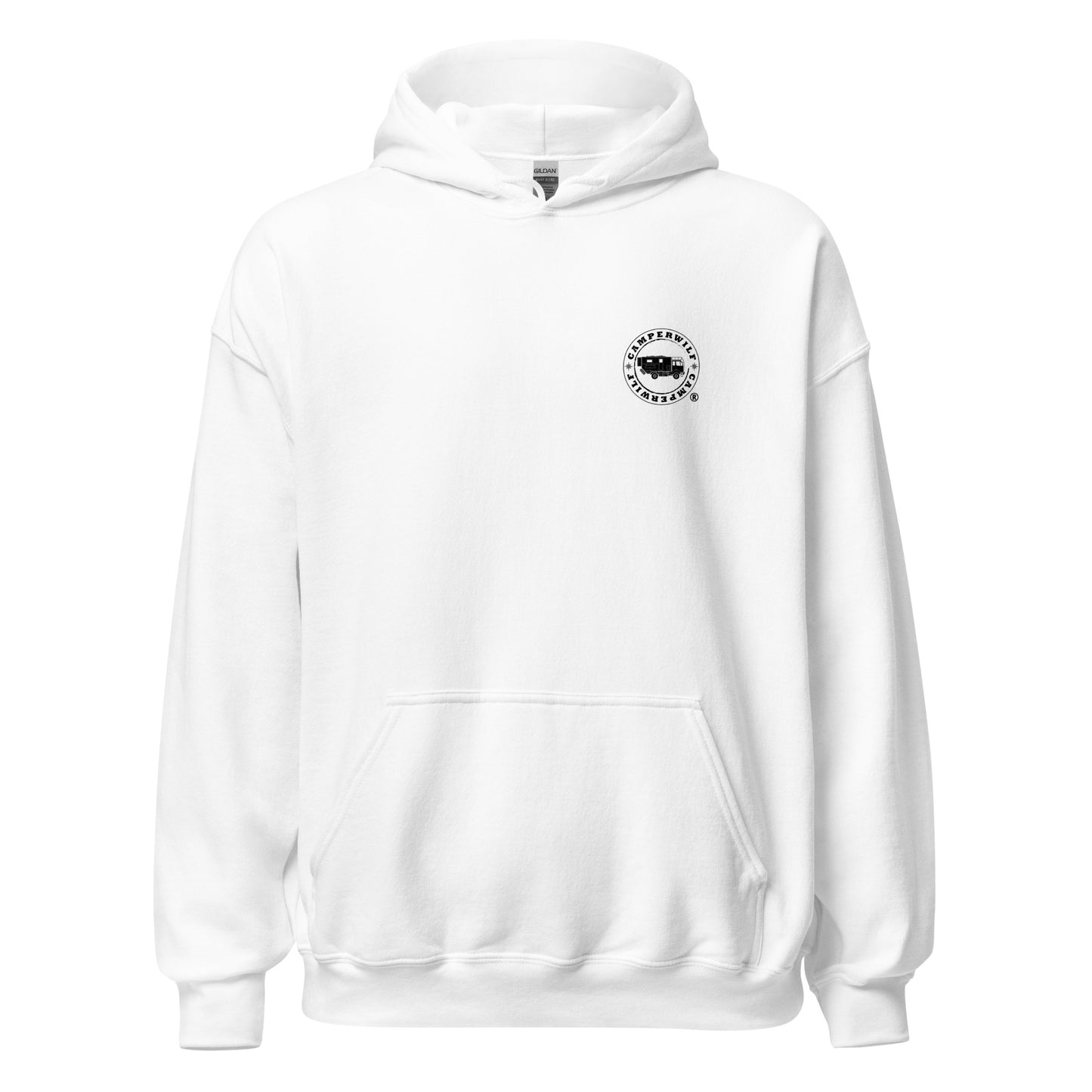 Sudadera Camperwilf® – Blanca con Capucha