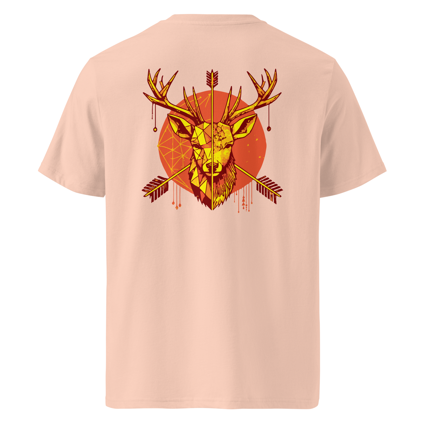 Camiseta Camperwilf® – Melocotón (Diseño en la Espalda)