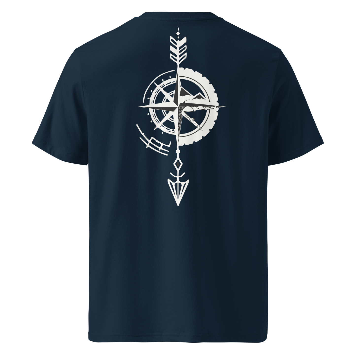 Camiseta Camperwilf® – Flecha Blanca (Color Azul Navy)