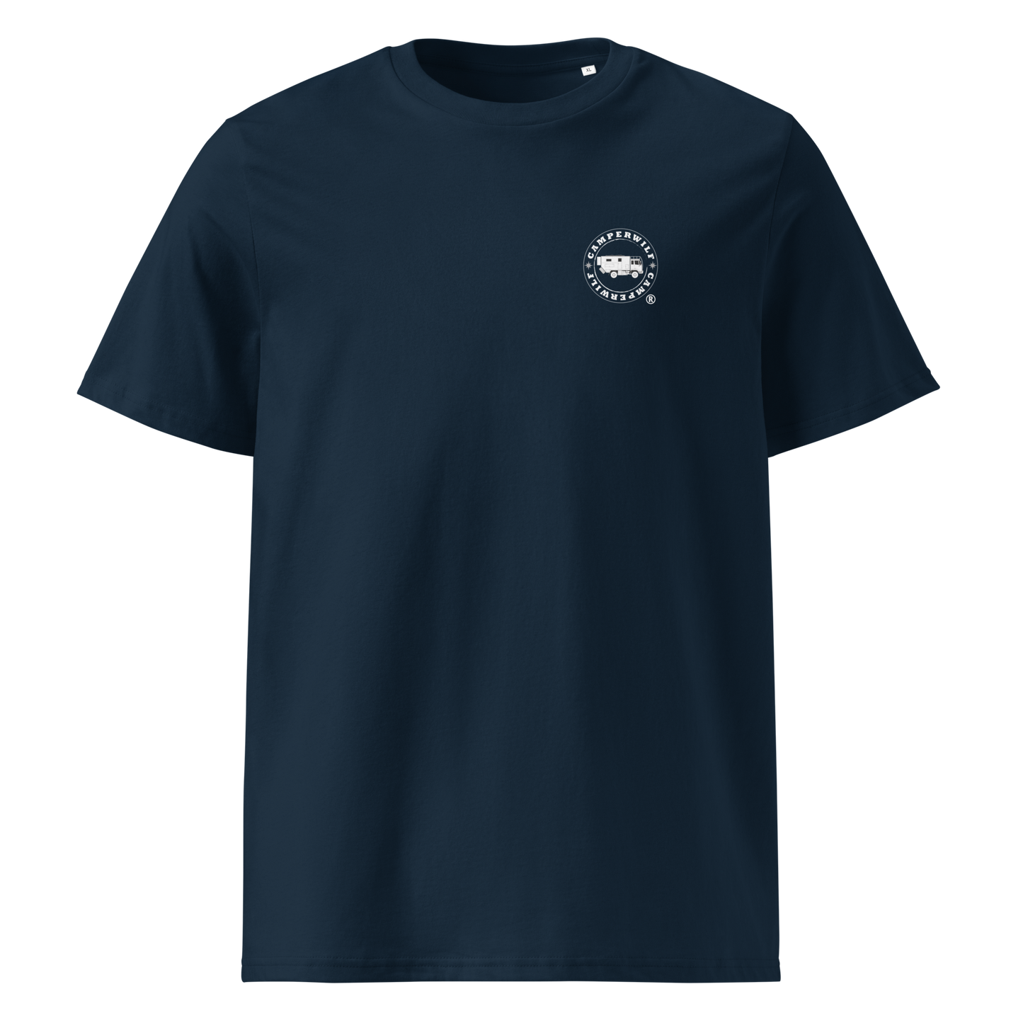 Camiseta Camperwilf® – Flecha Blanca (Color Azul Navy)