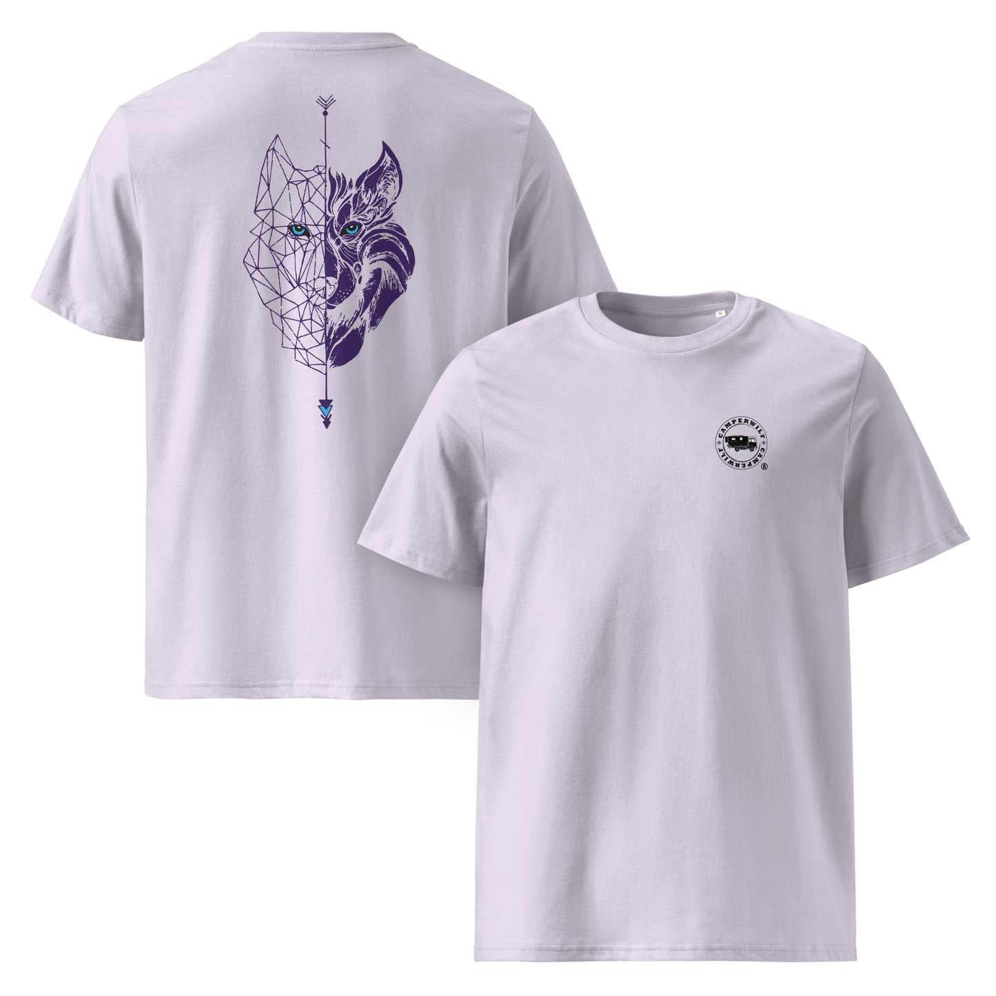 Camiseta Camperwilf® – Lobo Morado (Color Lila)