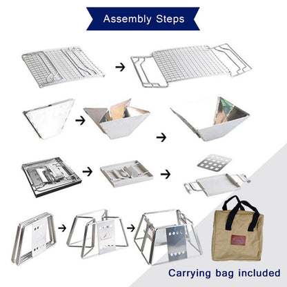 Mini Parrilla Portátil Camperwilf® – Acero Inoxidable