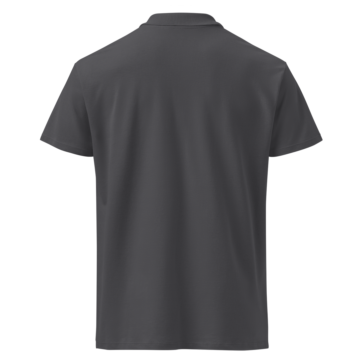 Polo Piqué 100% Algodón Camperwilf® – Gris con Ciervo Blanco