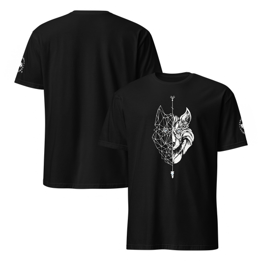 Camiseta Camperwilf® 100% algodón- Negro, Lobo blanco