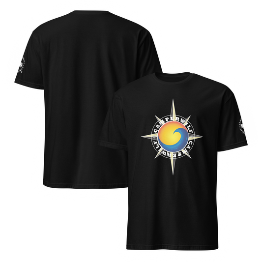 Camiseta Camperwilf® 100% algodón- Negro, Sol y Mar