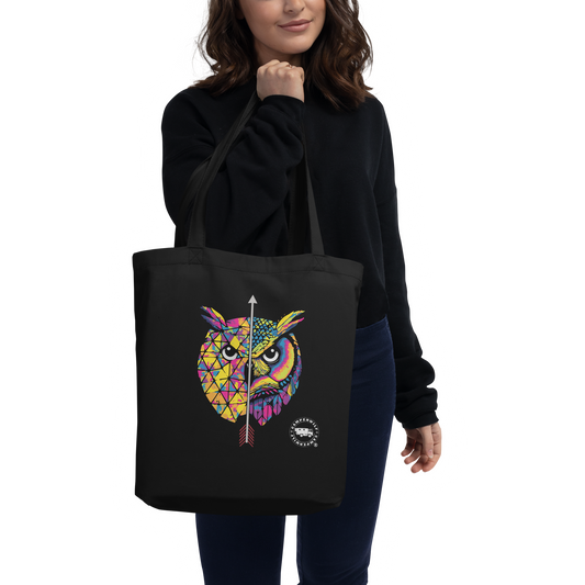 Ecobolsa Búho Camperwilf® – Algodón Orgánico