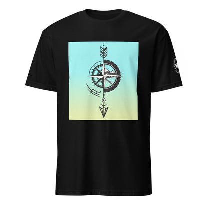 Camiseta Camperwilf® 100% algodón- Negro, Bicolor flecha