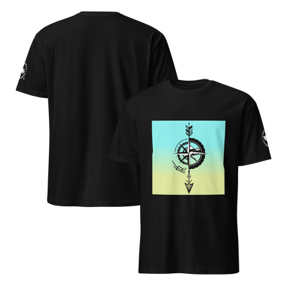Camiseta Camperwilf® 100% algodón- Negro, Bicolor flecha