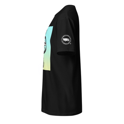 Camiseta Camperwilf® 100% algodón- Negro, Bicolor flecha