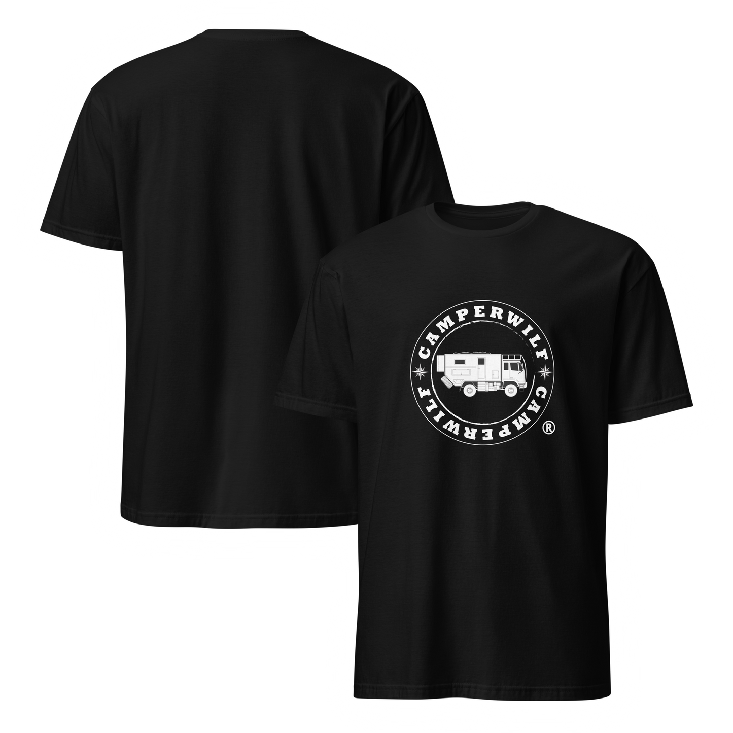 Camiseta Camperwilf® 100% algodón- Negro, Logo