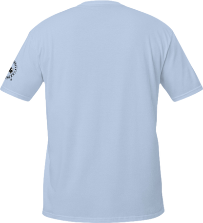 Camiseta Camperwilf® 100% algodón, con Lobo, celeste