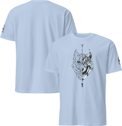 Camiseta Camperwilf® 100% algodón, con Lobo, celeste