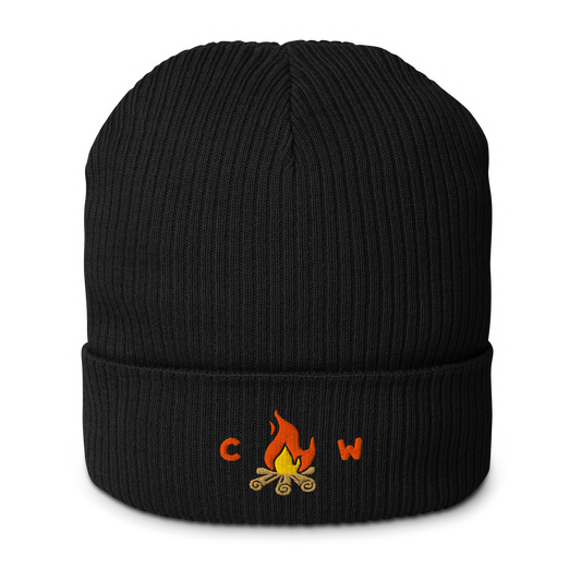 Gorro de Algodón Orgánico Camperwilf® – Hoguera, color Negro