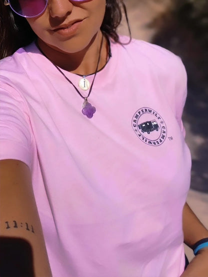 Camiseta Rosa mujer algodón orgánico Espejo