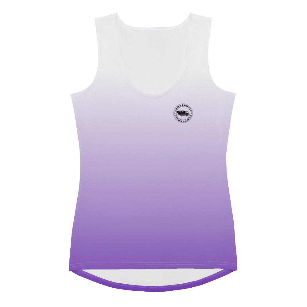 Camiseta de tirantes para mujer Lobo morado