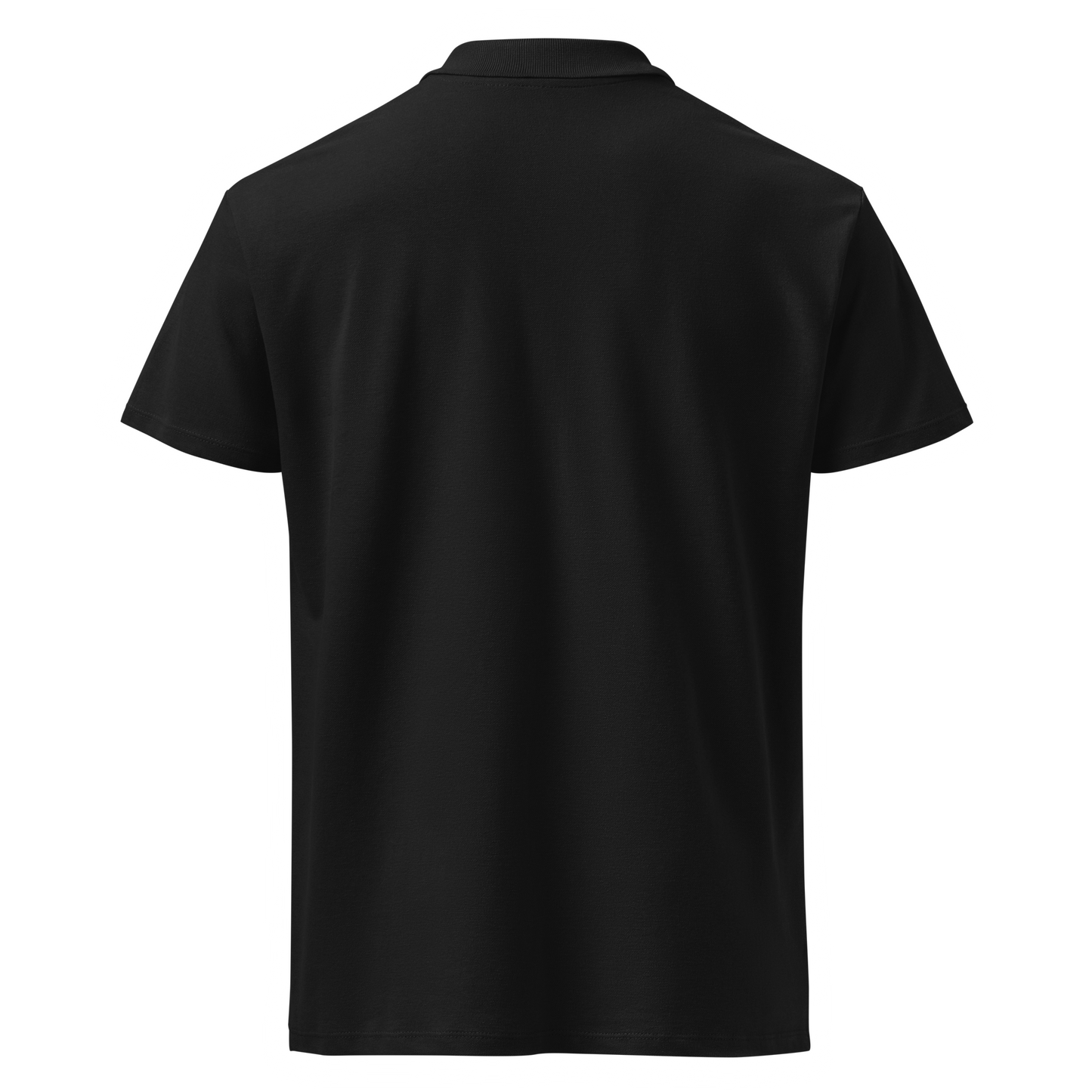 Polo de piqué Camperwilf® – Negro con Logo Blanco