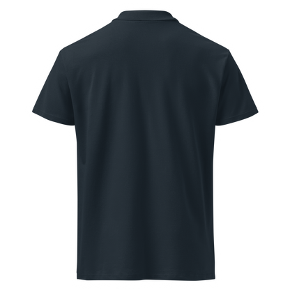 Polo de piqué  Camperwilf® – Azul Navy con Logo Blanco