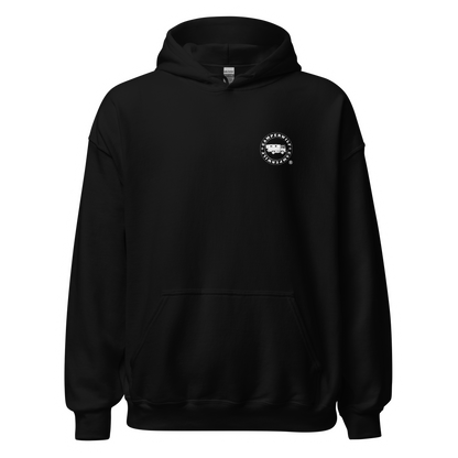 Sudadera Camperwilf® – Lobo Azul/Rojo (Color Negro)