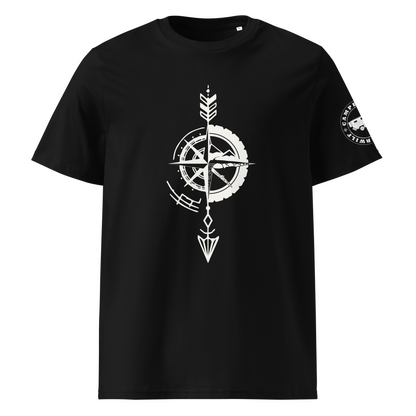 Camiseta Camperwilf® – Flecha Blanca (Color Negro)
