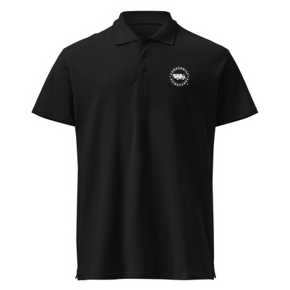 Polo de piqué Camperwilf® – Negro con Logo Blanco