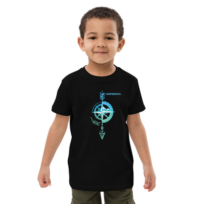 Camiseta niño algodón orgánico Flecha azul (3 Colores)