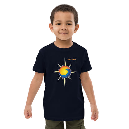 Camiseta niño algodón orgánico Viento, sol y mar (3 colores)