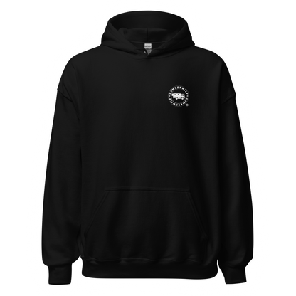 Sudadera Camperwilf® – Lobo Azul/Rojo (Color Negro)