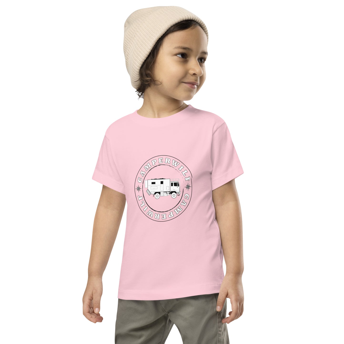 Camiseta niño 100% algodón Logo Camperwilf (2 colores)