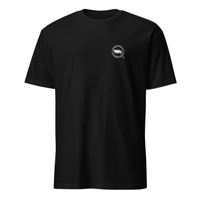 Camiseta Negra hombre 100% algodón Flecha blanca