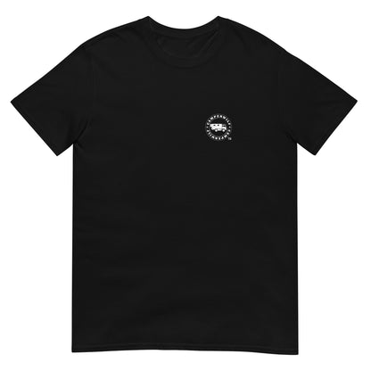 Camiseta Negra mujer 100% algodón Logo blanco