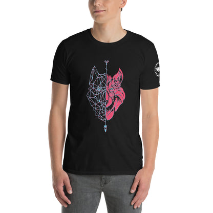 Camiseta Negra unisex lobo 3d