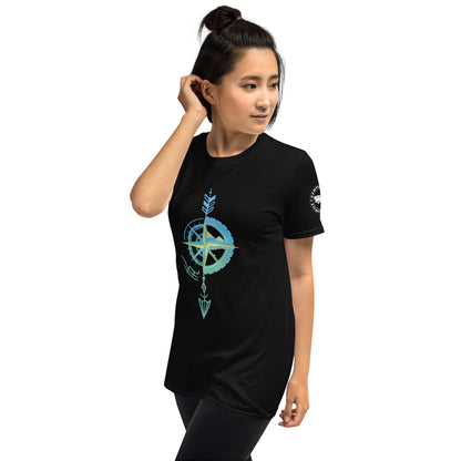 Camiseta Negra unisex Flecha Vermilla