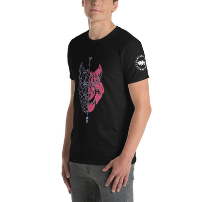 Camiseta Negra unisex lobo 3d